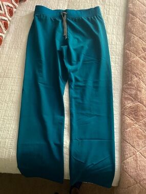 Figs Teal Livingston Basic Scrub Pants